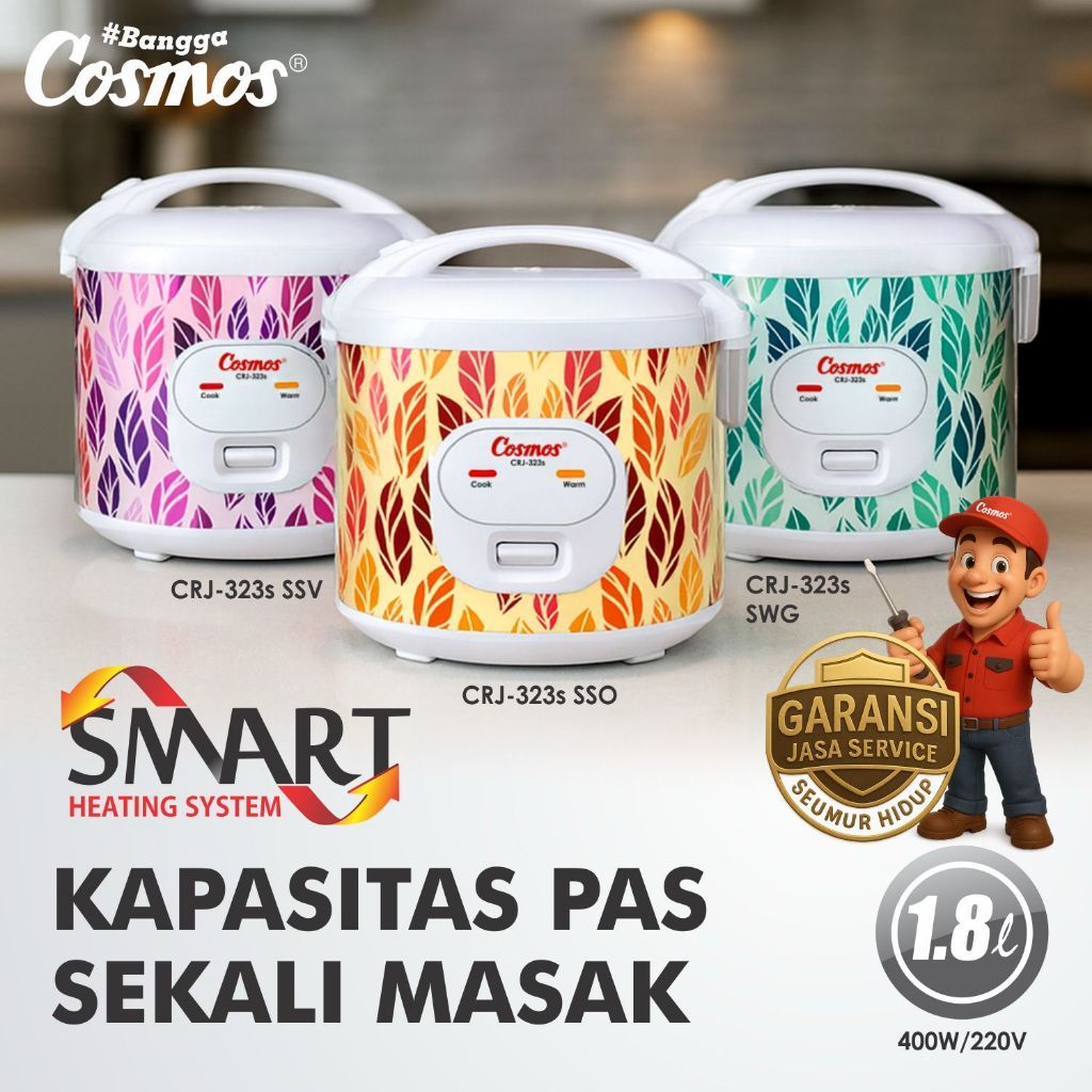 Star Cosmos Cosmos Rice Cooker 1.8 L CRJ-323S