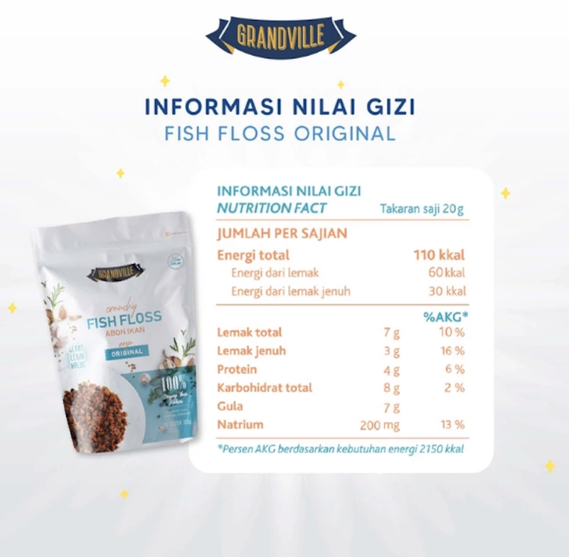 Grandville Crunchy Fish Floss Abon Ikan Rasa Original 4
