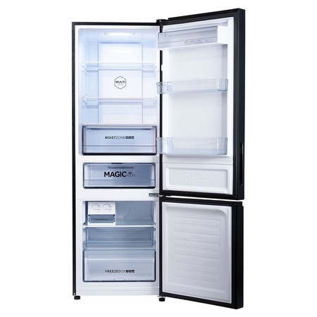 AQUA Elektronik Indonesia AQUA Kulkas Bottom Freezer  AQR-320RBG(BK)