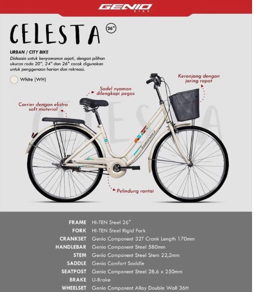Sepeda Bersama Indonesia Genio Celesta