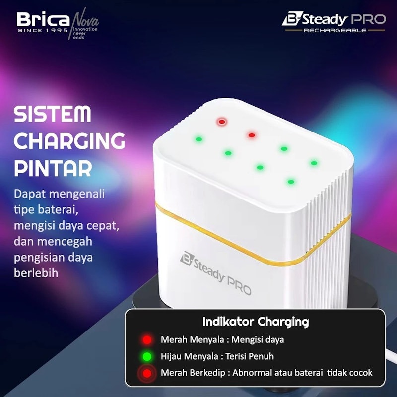 Brica B-Steady PRO 1.5V Li-Ion Battery Charger 3