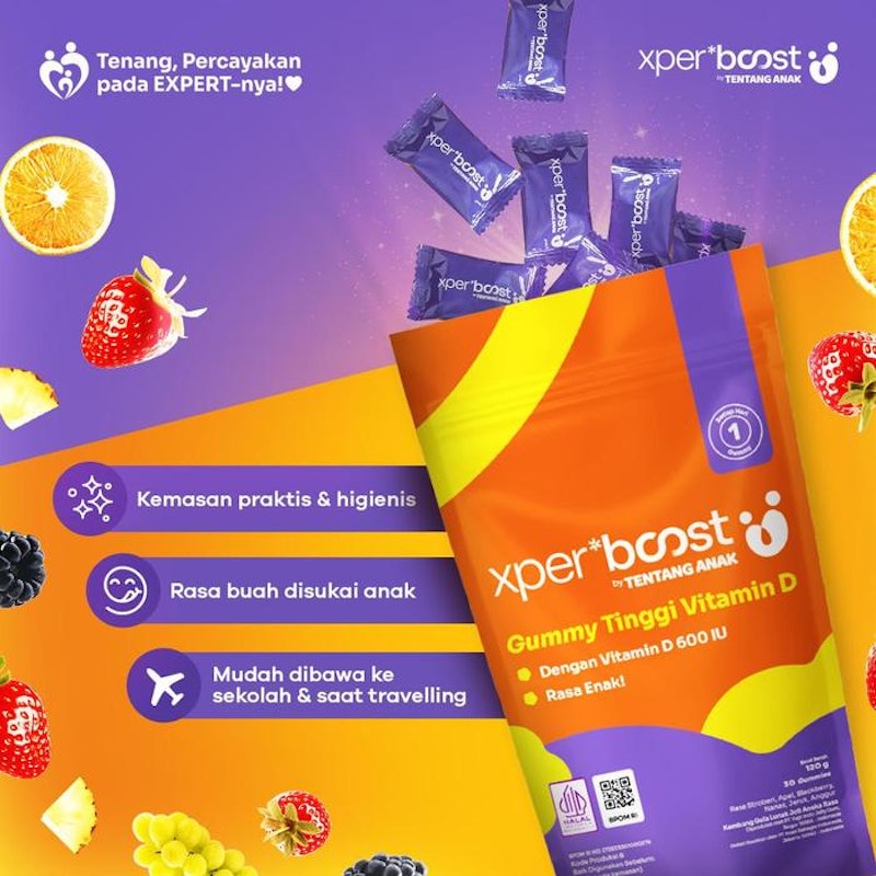 Expert Boost Gummy Tinggi Vitamin D 2