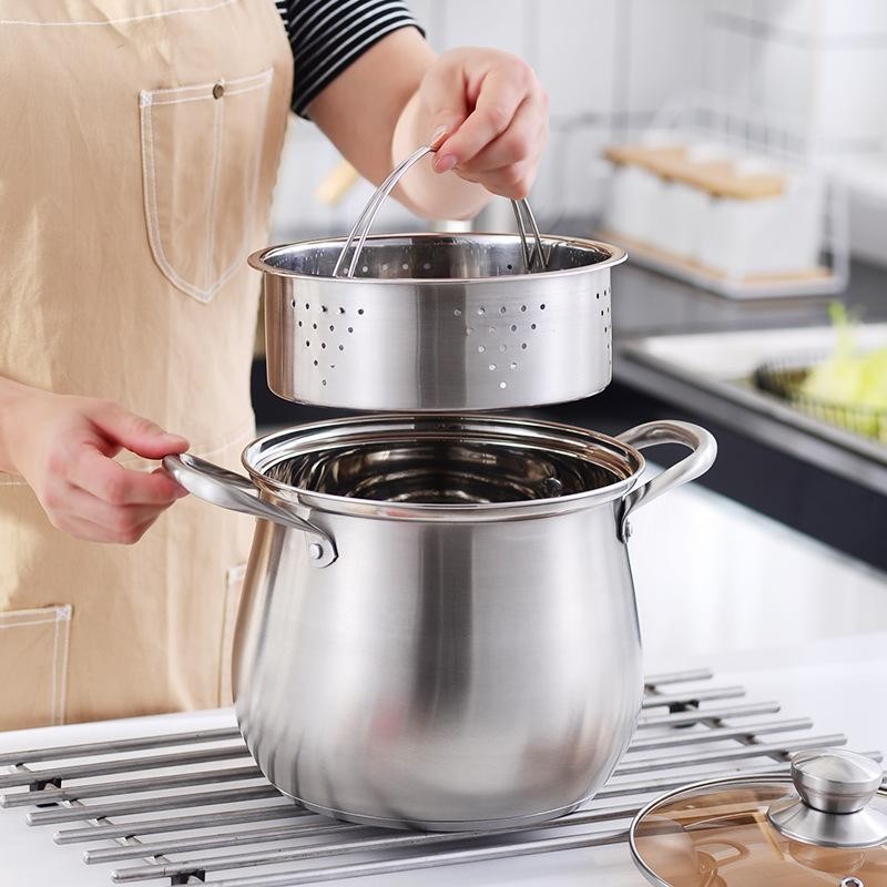  BMW Kitchenware Panci Aladin Stainless High Pot 22 cm