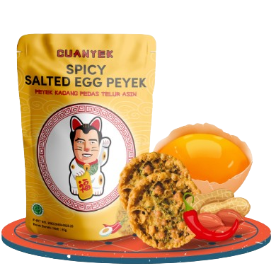Spicy Salted Egg Peyek