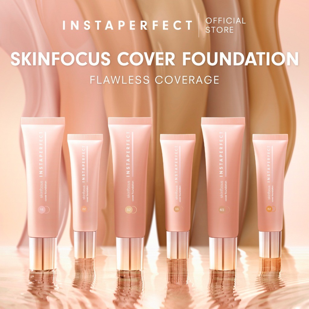 Paragon Technology and Innovation Wardah Instaperfect Skinfocus Cover Foundation 52 Almond