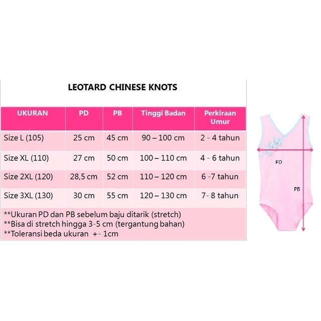 Leotard Chinese Knots Cheongsam Baju Ballet Dance 5