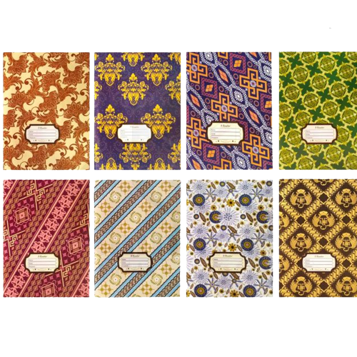 Sampul Kertas Buku Tulis Kuarto Art Paper Batik