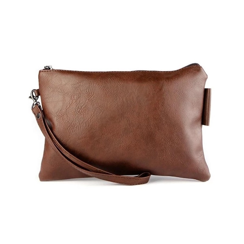 Urban State Distressed Leather Pouch Clutch 3
