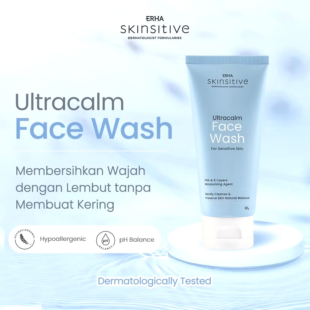 ERHA Clinic Indonesia ERHA Skinsitive Ultracalm Face Wash