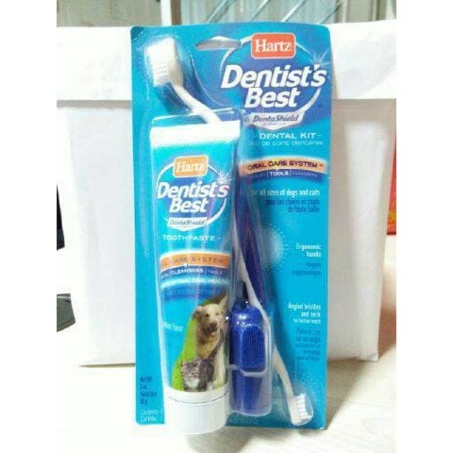 Hartz Dentist’s Best with DentaShield Dental Kit for Dogs & Cats