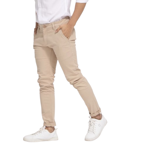 Oxcon Chinos Skinny Fit Super Premium Stretch Light Khaki