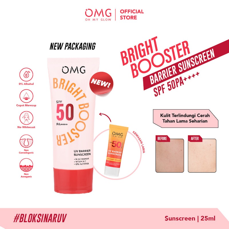 OMG Oh My Glow Bright Booster UV Barrier Sunscreen SPF 50 PA++++
