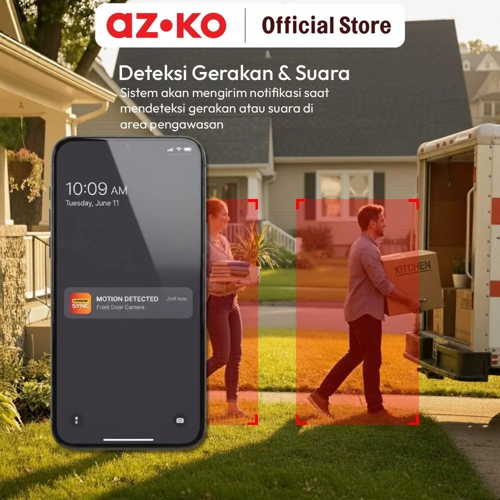 Kawan Lama Group Krisbow® Sync Smart IP Camera Floodlight Flight 3MP 7T