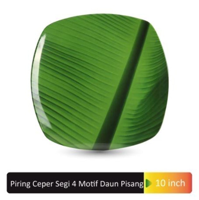 Piring Ceper Segiempat Daun Pisang 2