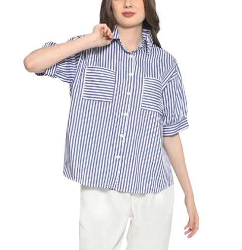 Queentin Kemeja Casual Wanita  ｜ 0354