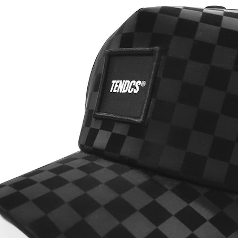TENDENCIES Simplicity Black Checker Hat Trucker 5