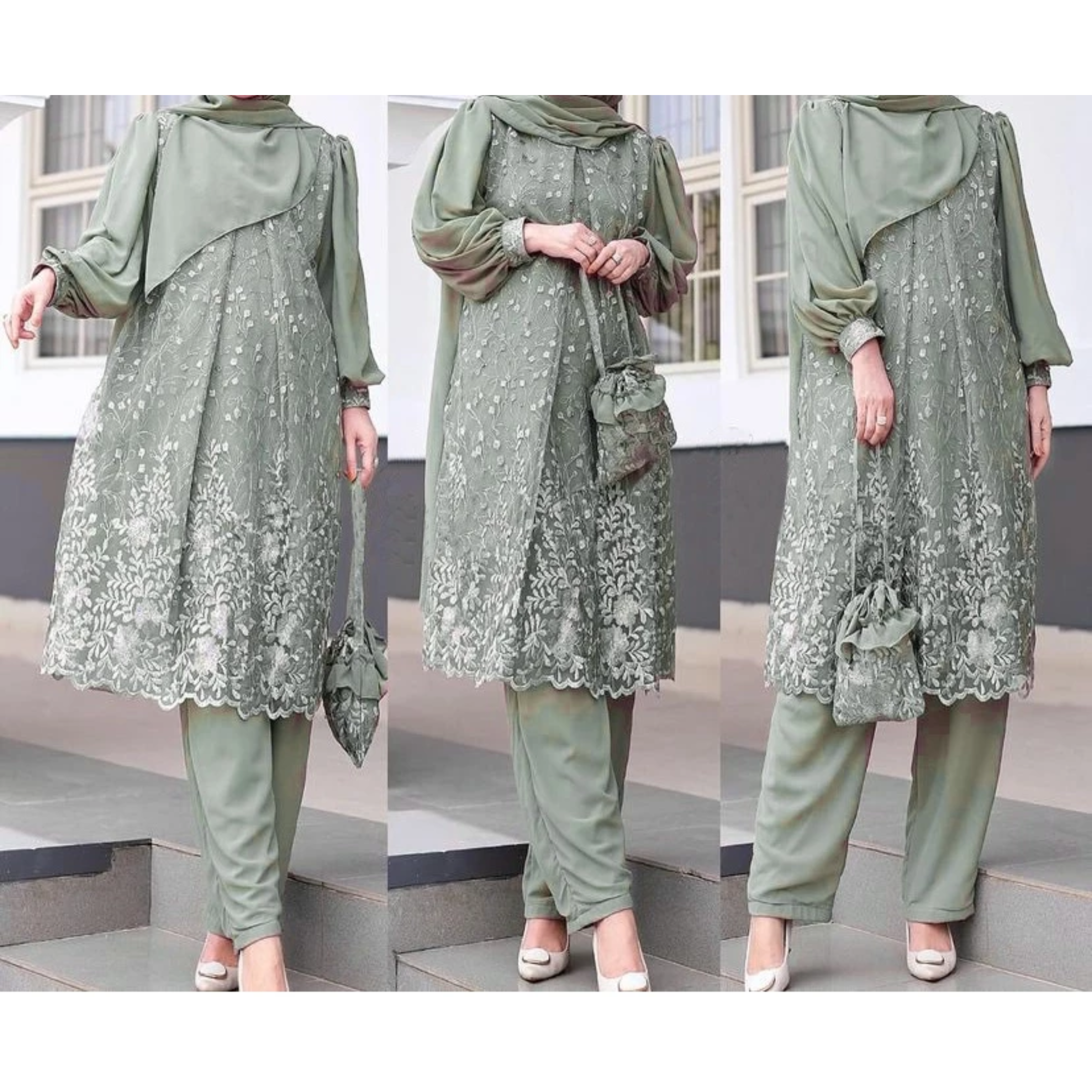  Femes Lexi One Set Setelan Celana Modis Muslim