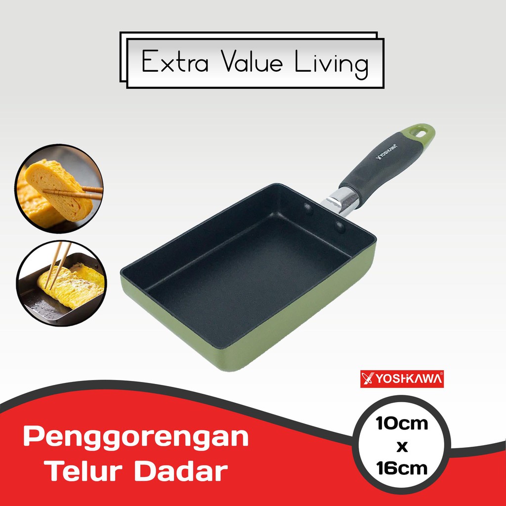 Yoshikawa Minowa Clair Egg Pan 10 x 16 cm