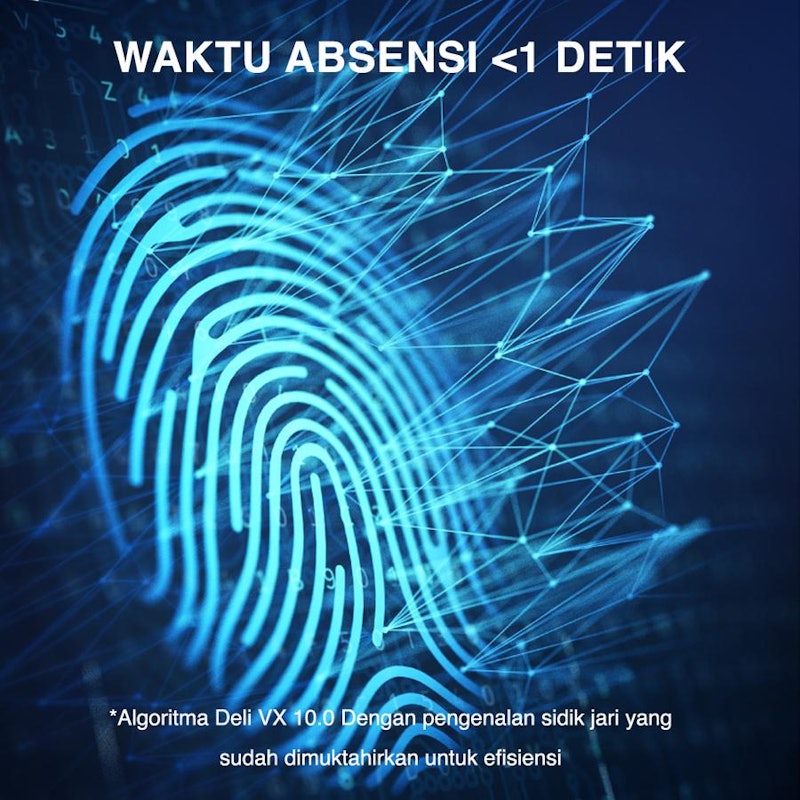 Deli Mesin Absensi Sidik Jari 3