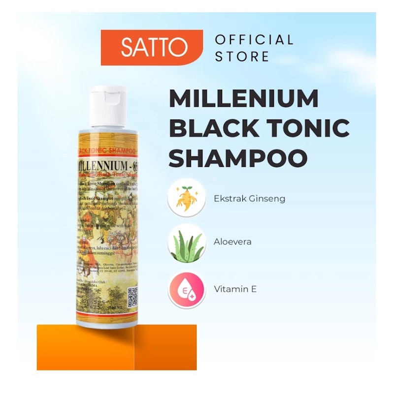 Satto Millenium Black Tonic Shampoo 3