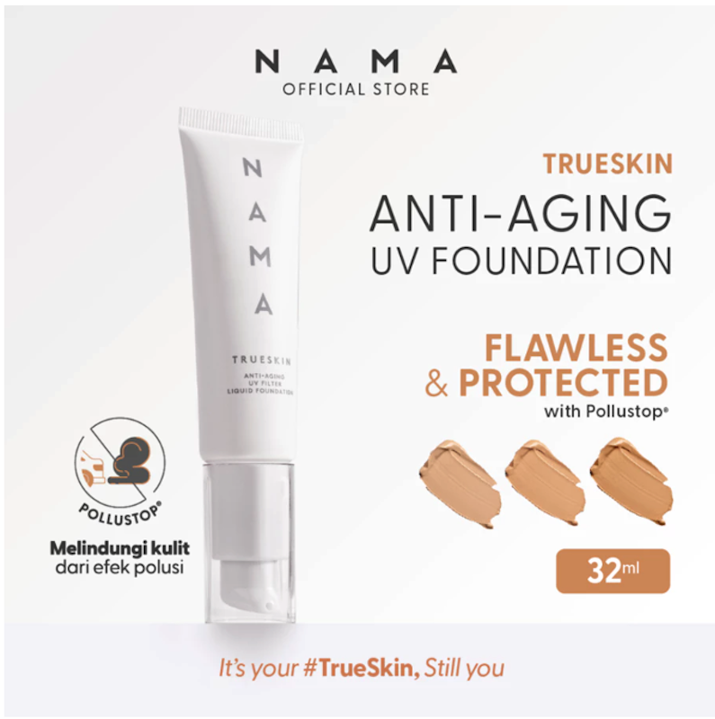NAMA Trueskin Anti-Aging UV Filter Liquid Foundation Honey Glow