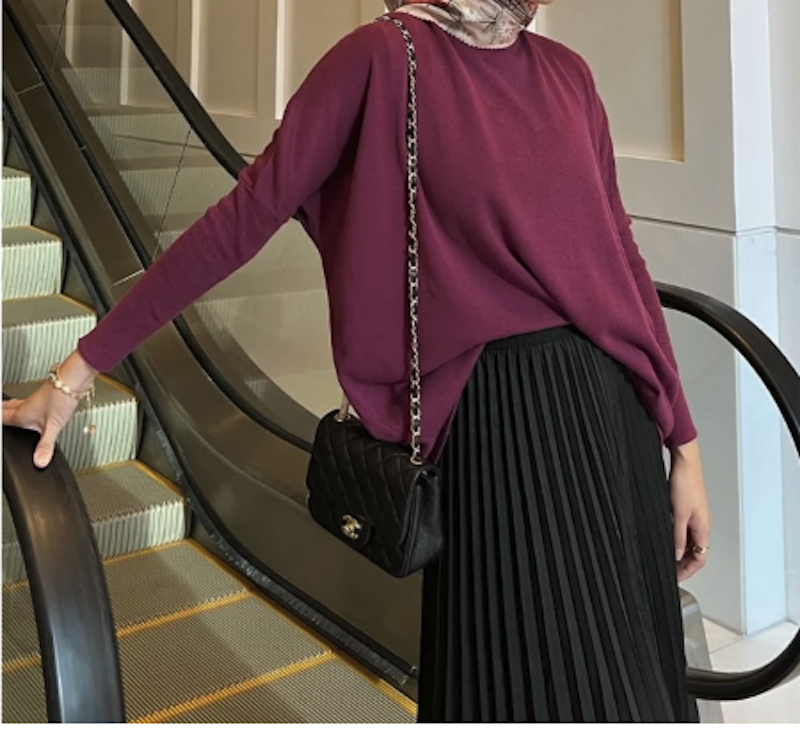 GONEGANI Oversize Batwing Sweater 3
