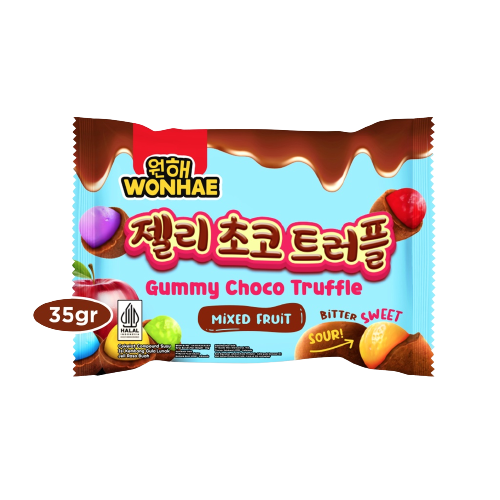 Gummy Choco Ball Truffle Mixed Fruit