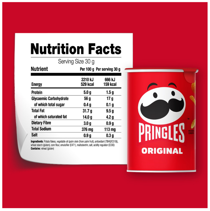 Pringles Grab & Go Original Crisps