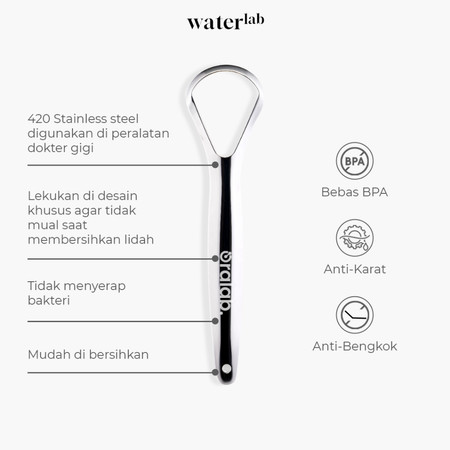  Oralab Pembersih Lidah Stainless Steel