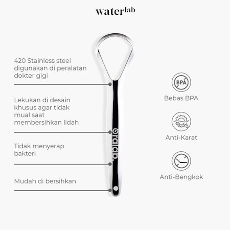 Oralab Pembersih Lidah Stainless Steel 4