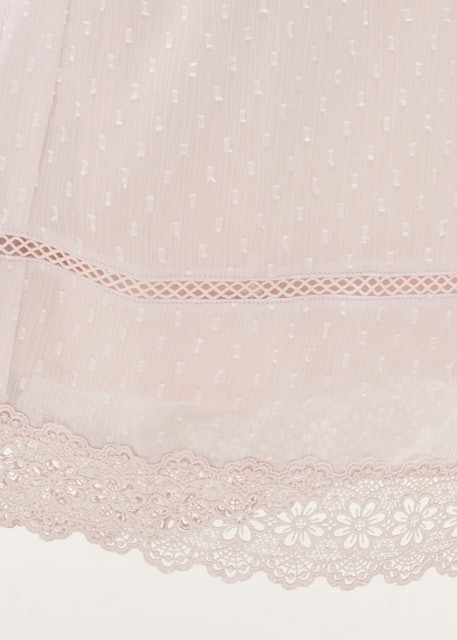 Love, Bonito Audrina Lace Trim Dobby Dot Dress TH2139