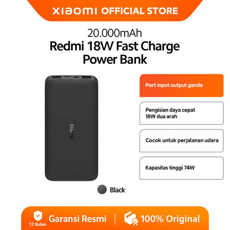 Xiaomi Communication Technology Redmi 20000mAh Fast Charge Power Bank