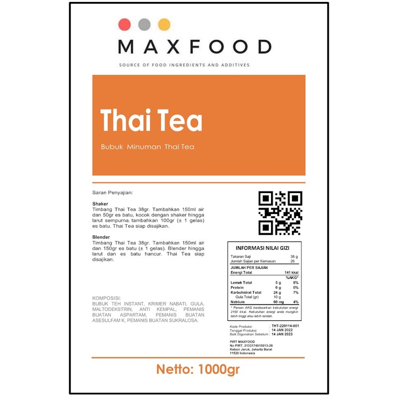 MAXFOOD Thai Tea 3