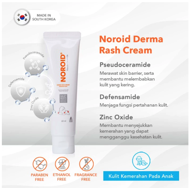 SOHO Industri Pharmasi Noroid Derma Rash Cream