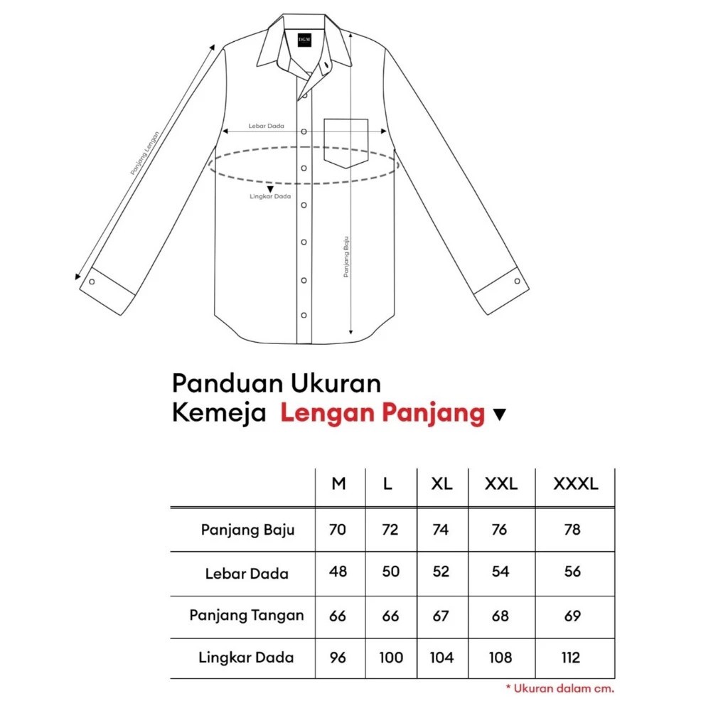 DGM Fashion DGM Fashion Kemeja Pria Flanel Lengan Panjang Premium 1954 Saku Satu