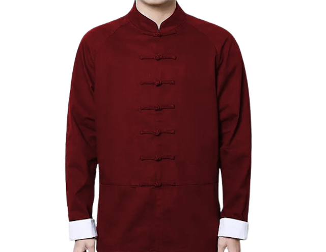 Kemeja Polos Pria Lengan Panjang IP Man