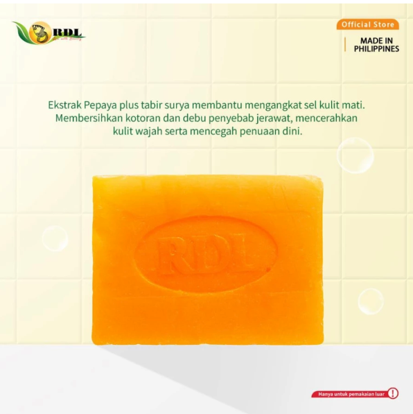 RDL Distribusi Indonesia RDL Papaya Brightening Soap