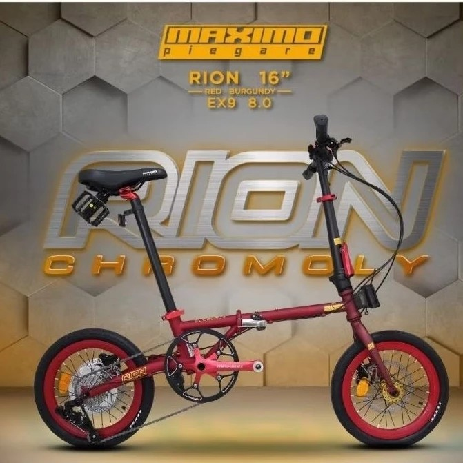 Indonesia Tunggal Citra Maximo Piegare Folding Bike 9 Speed RION Chromoly  EX9 8.0 