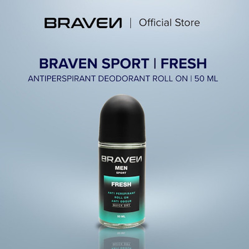 Braven Sport Deodorant Roll On Fresh 2