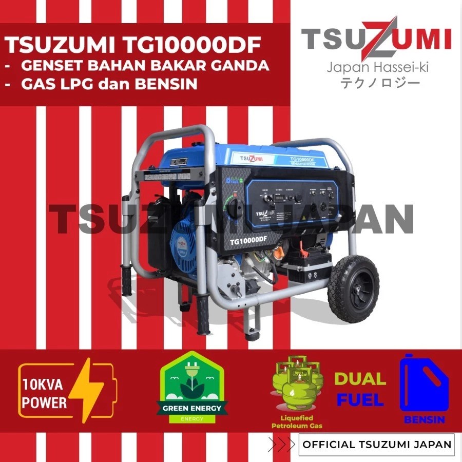 Tsuzumi Genset Dual Fuel  TG 10000DF