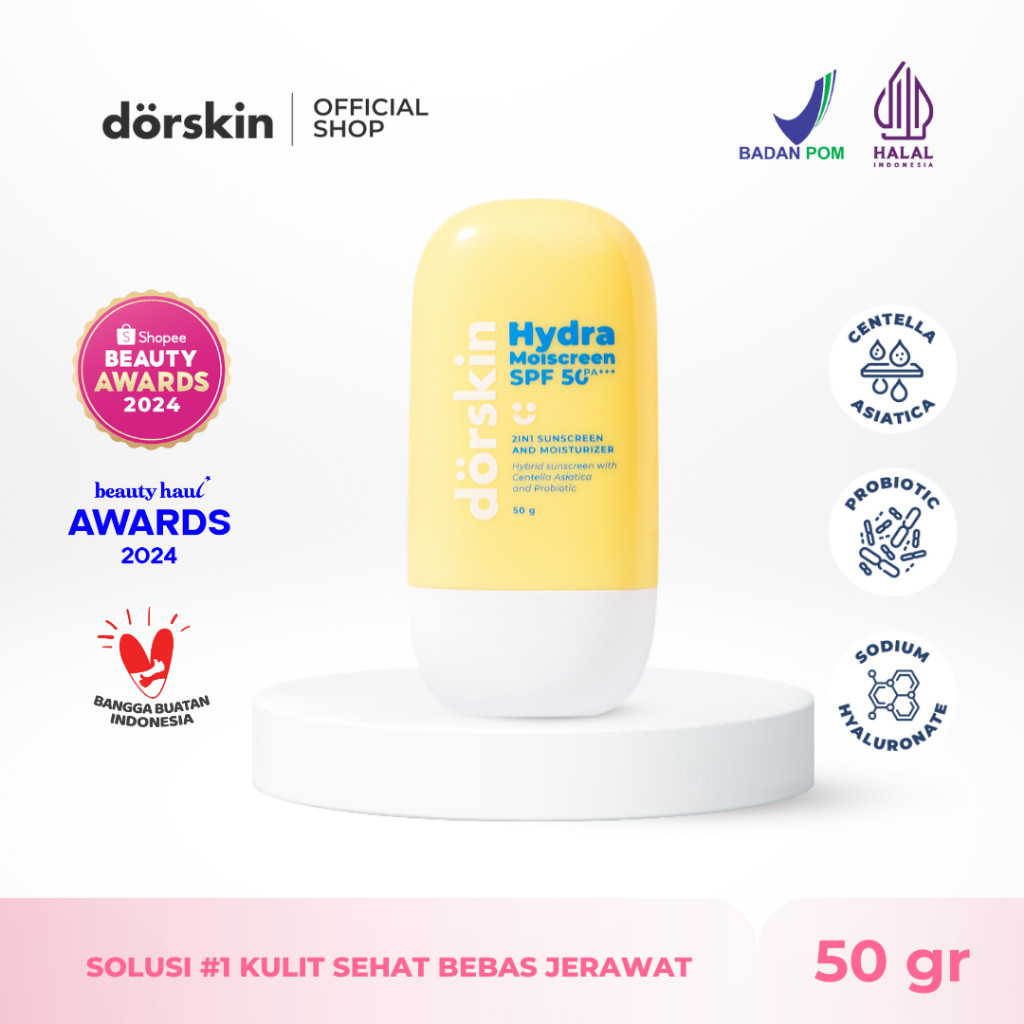 Dorskin Kreasi Indonesia dörskin Hydra Moiscreen SPF 50 PA+++