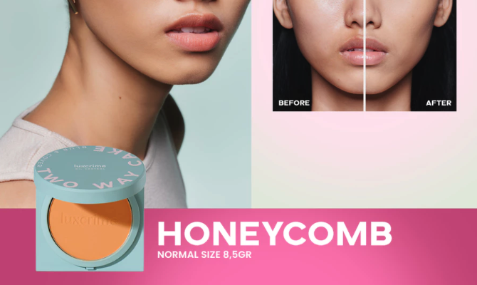 Blur & Cover Two Way Cake Oil Control Honeycomb 2