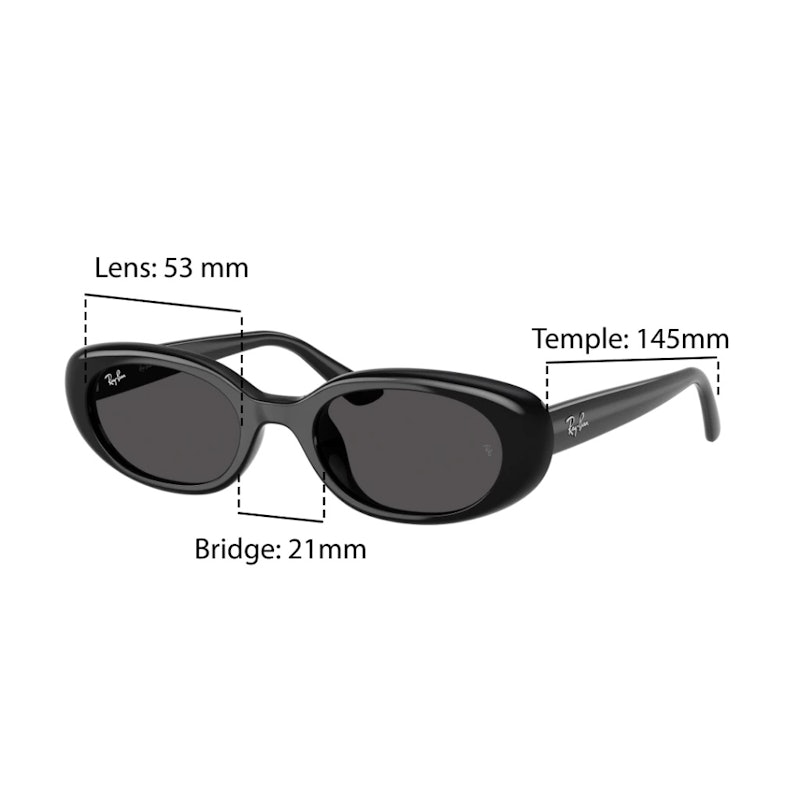 Ray-Ban BIO-BASED Sunglasses in Black and Dark Grey 4