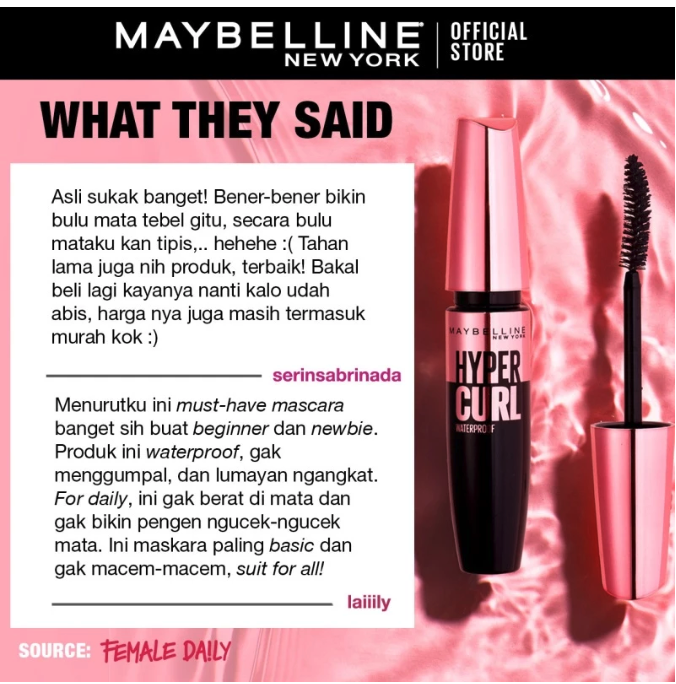 L'Oréal Maybelline New York Volume Express Hypercurl Mascara Waterproof
