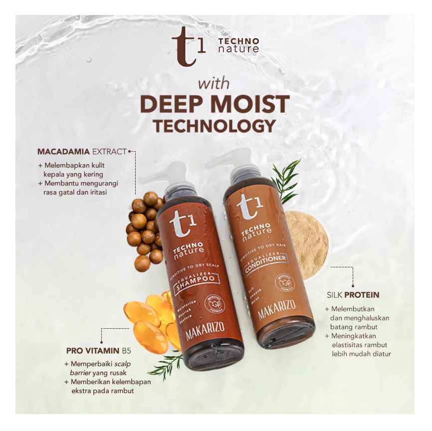 Akasha Wira Internasional Makarizo T1 Techno Nature Equalizer Shampoo