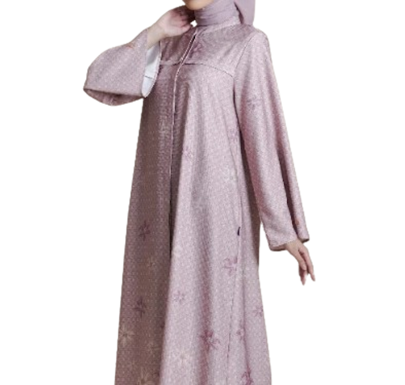 Elzatta Abaya Sarimbit Keluarga Ummumusa Series Peach