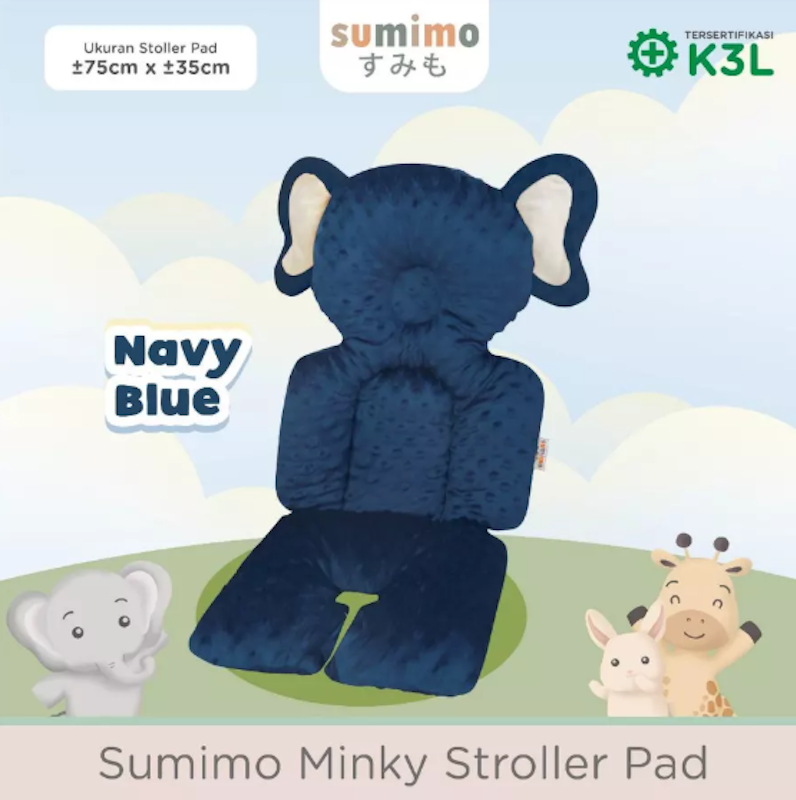 Sumimo Elephant Minky Stroller Pad 5
