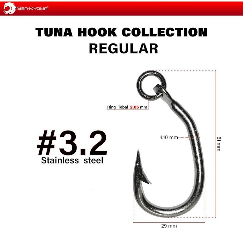 SeaRyoma Stainless Steel Tuna Hook 2