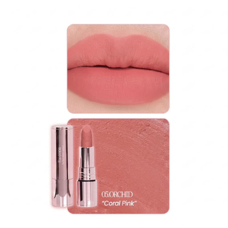 Raecca The Bloom Perfect Matte Lipstick 05 Orchid 2
