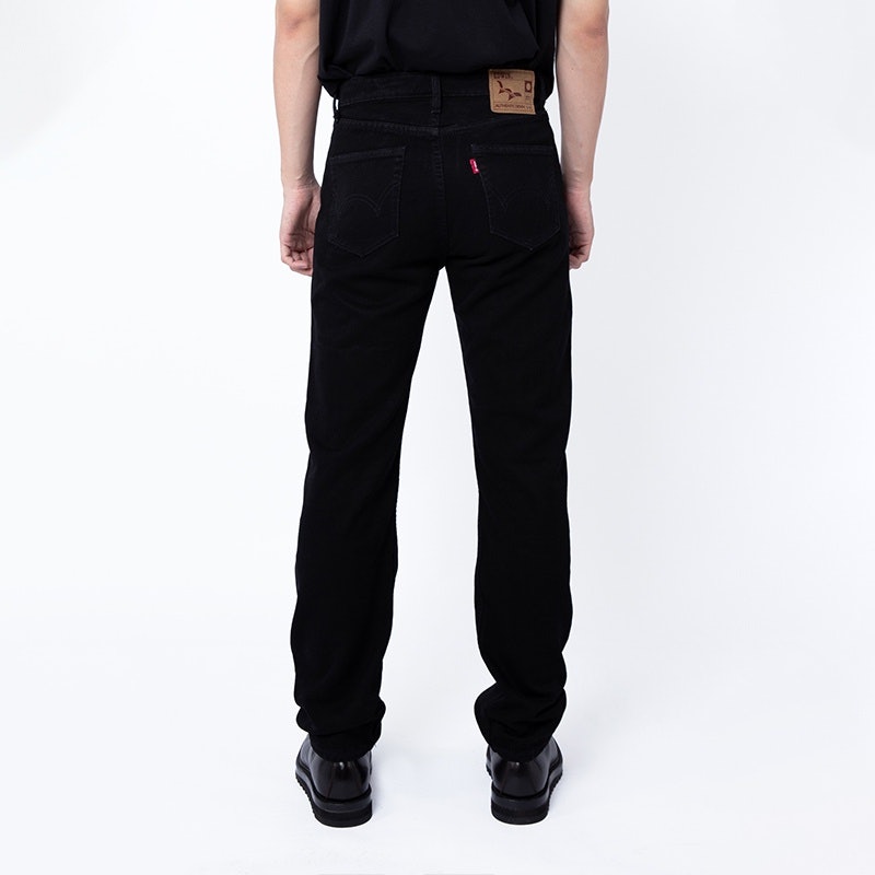 801 Soft Jeans Black Overdyed